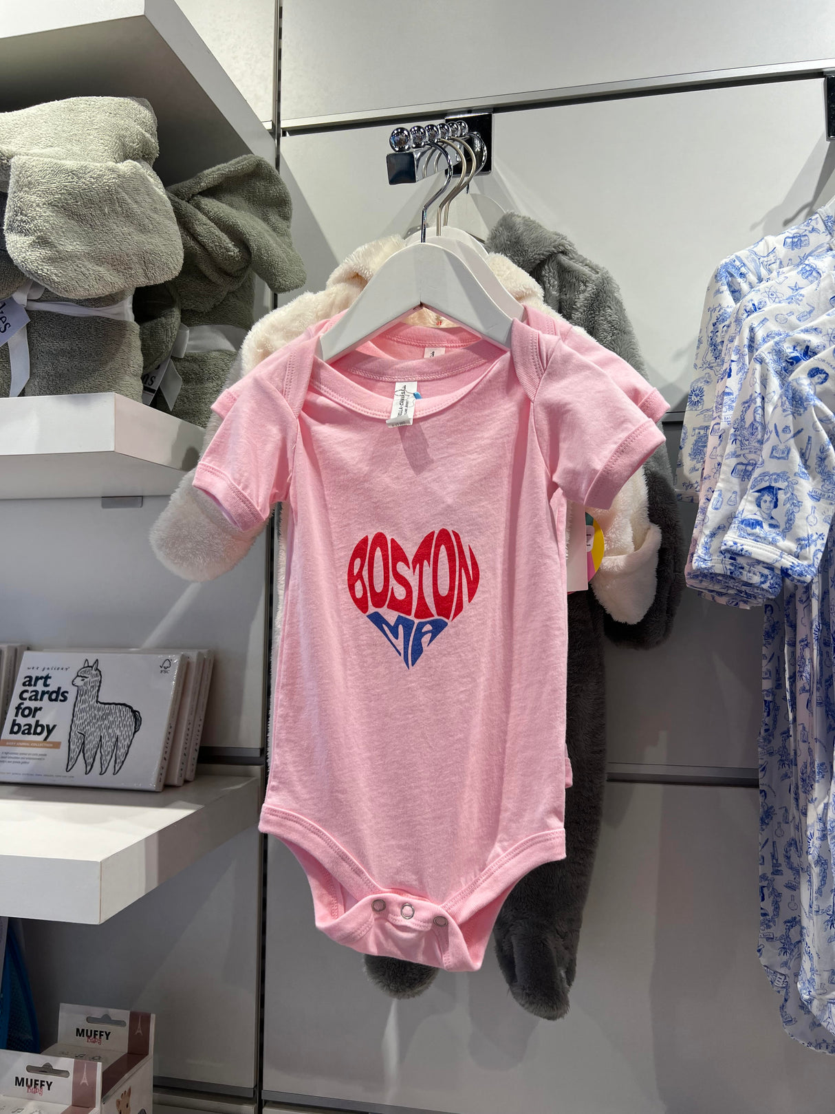 I Love Boston Baby Onesie