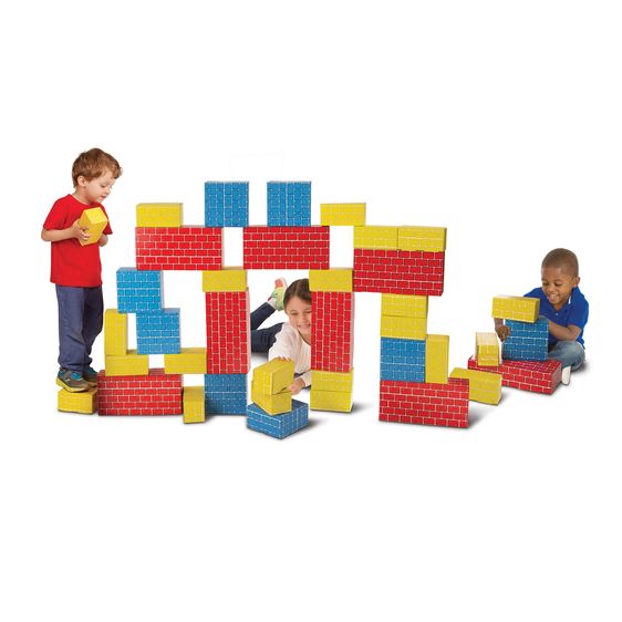 Melissa & Doug Deluxe Jumbo Cardboard Blocks 40ct - Tadpole