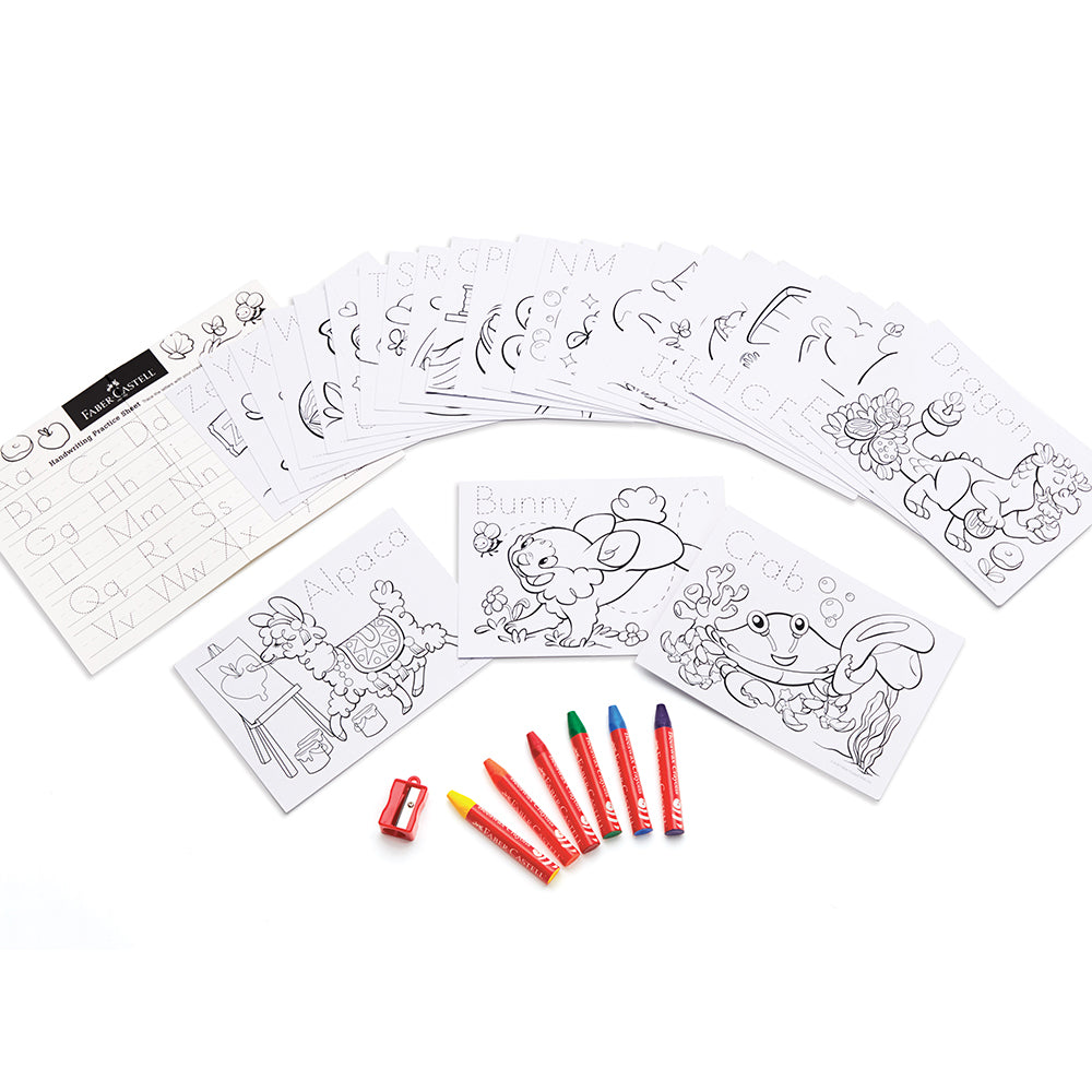 Faber Castell Color & Learn Alphabet Flash Cards - Tadpole