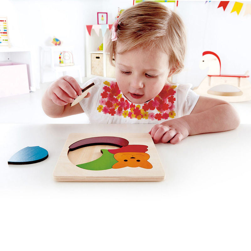 Hape Rainbow Cat Wood Puzzle - Tadpole