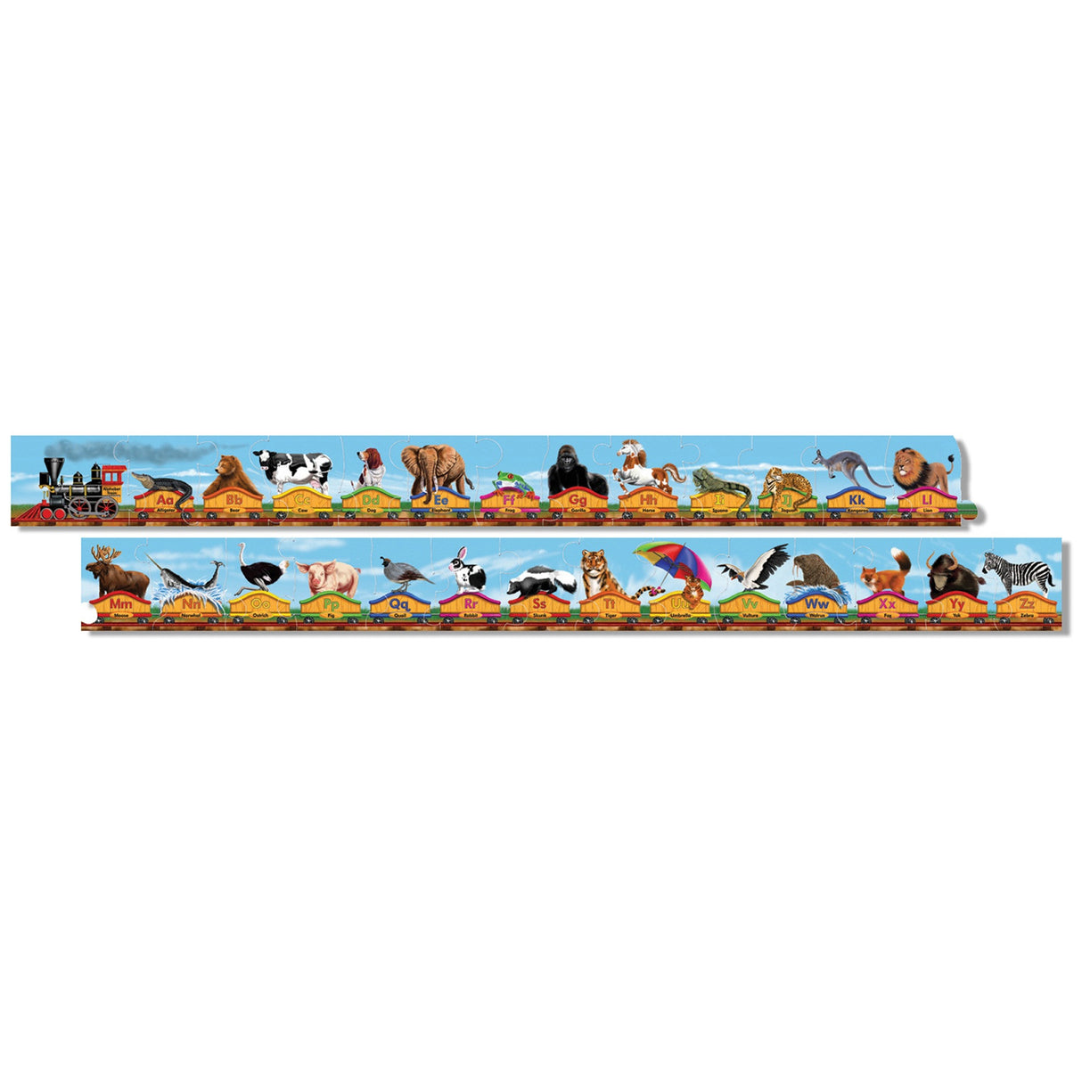 Melissa & Doug Alphabet Train Puzzle - Tadpole