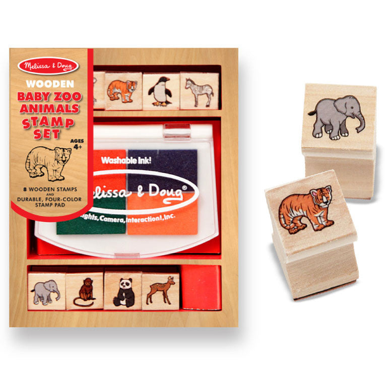 Melissa & Doug Baby Zoo Animals Stamp Set - Tadpole