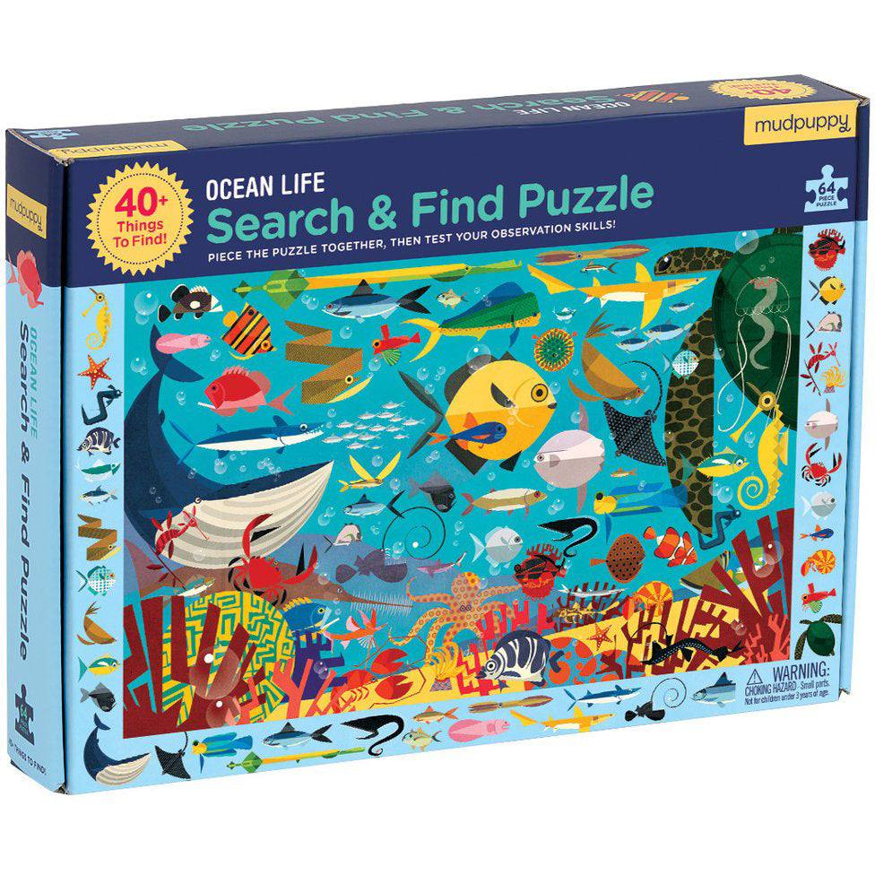 Mudpuppy Search & Find Puzzle Ocean Life - Tadpole
