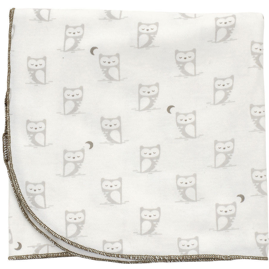Silkberry Baby Organic Swaddle Blanket Owl - Tadpole