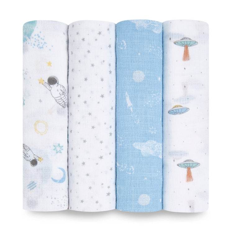 Aden + Anais Swaddle 4pk - Tadpole