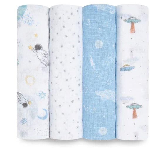 Aden + Anais Swaddle 4pk - Tadpole