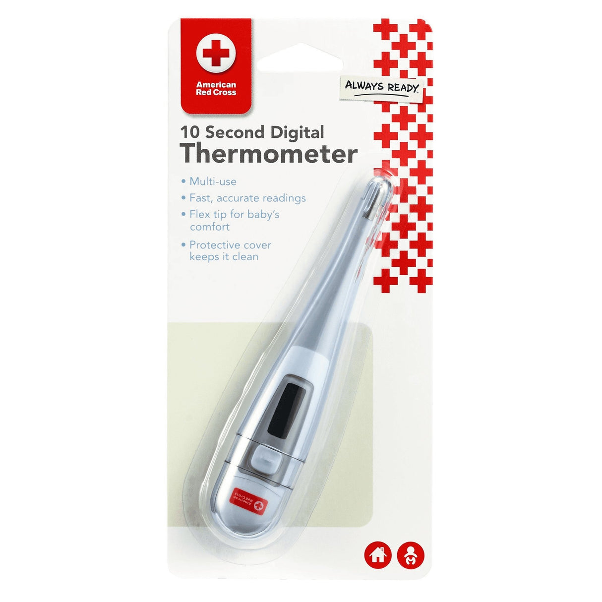 American Red Cross 10 Second Digital Thermometer - Tadpole