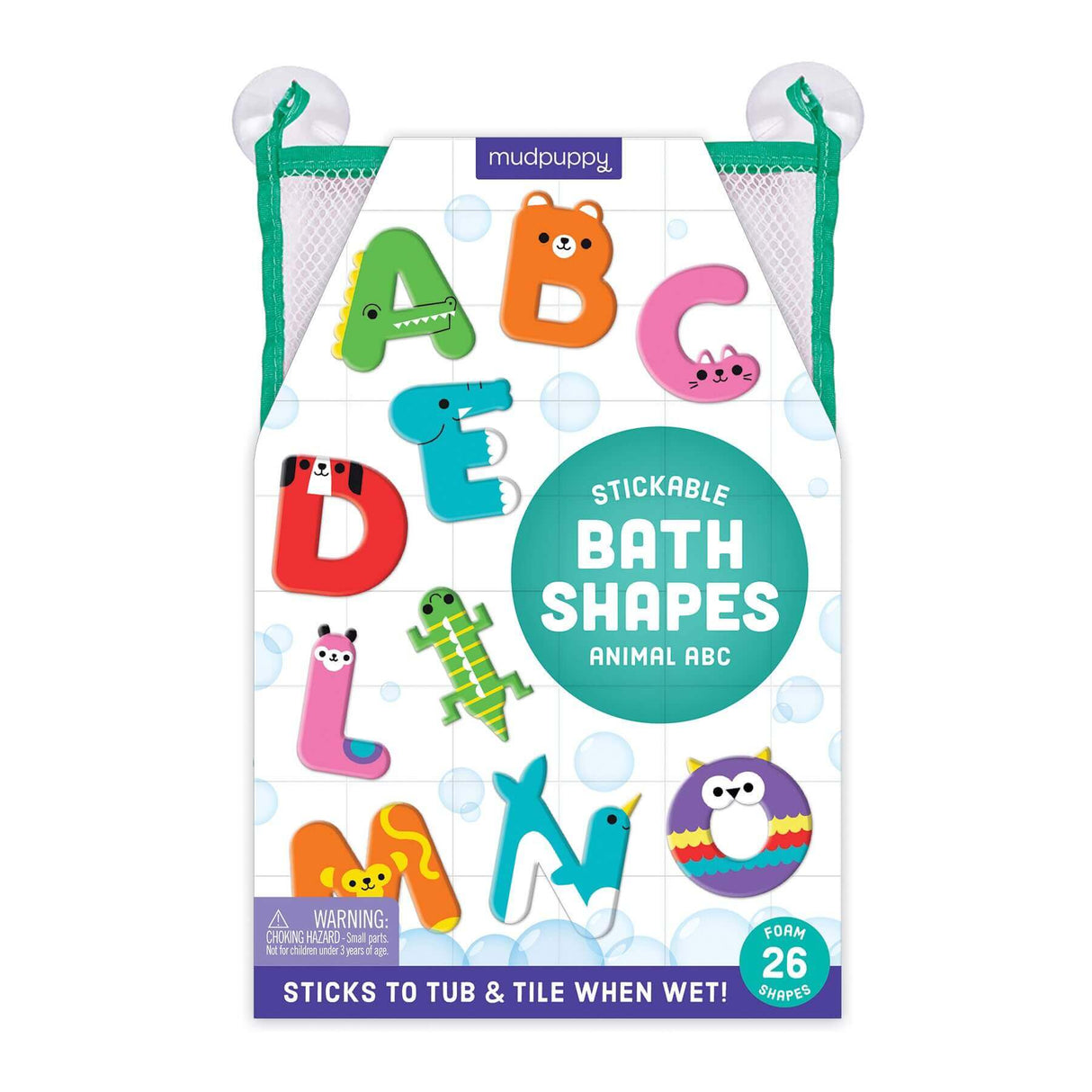Animal ABC Stickable Foam Bath Shapes - Tadpole