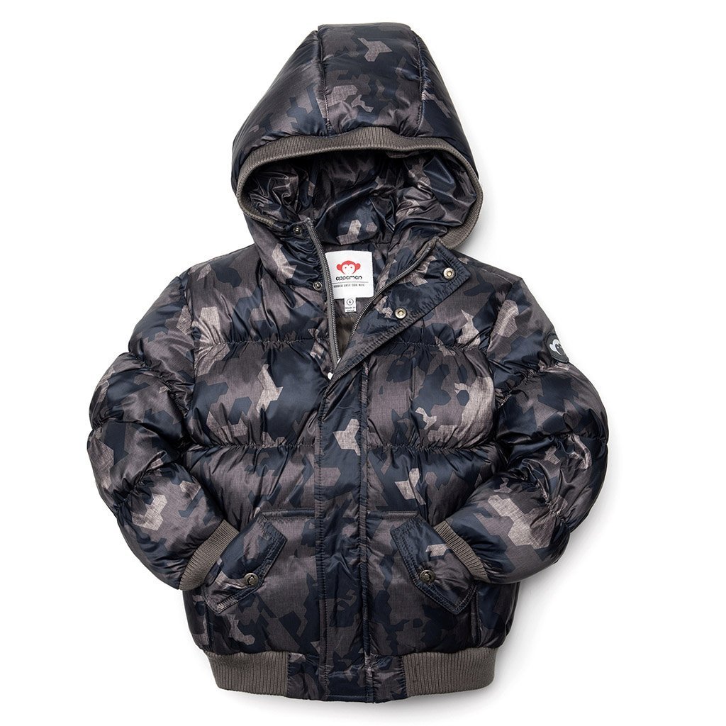Appaman Puffy Coat Abstract Camo - Tadpole
