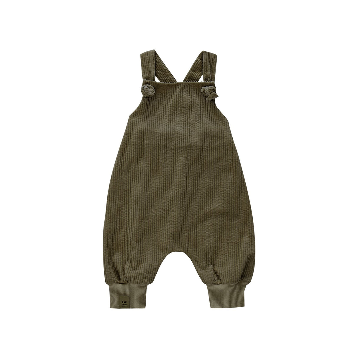 Baby Corduroy Dungares - Olive - Tadpole
