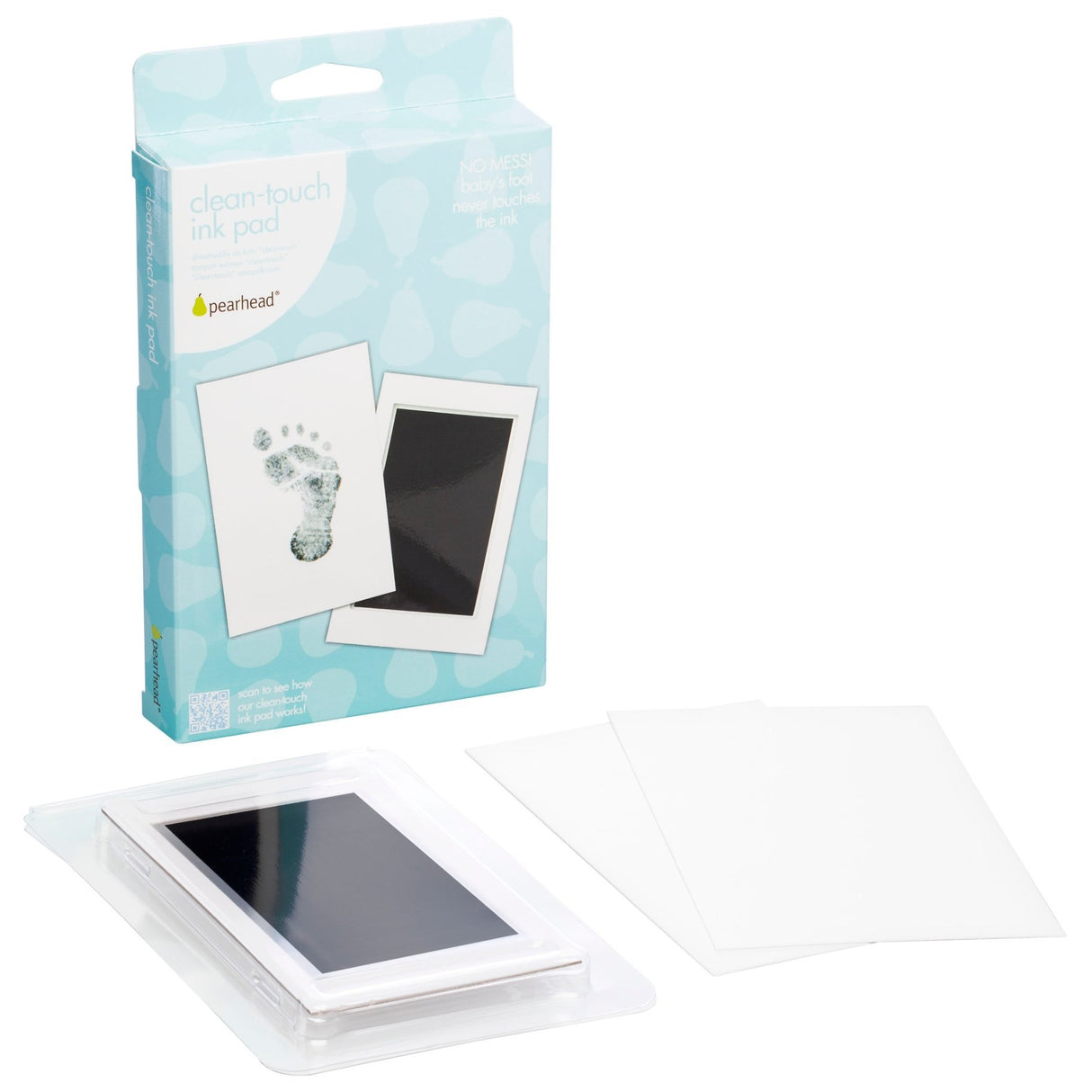 Black Handprint or Footprint Clean-Touch Ink Pad - Tadpole