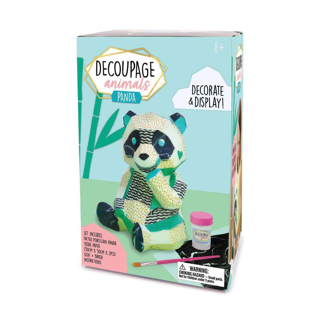 Bright Stripes Decoupage Animals - Tadpole