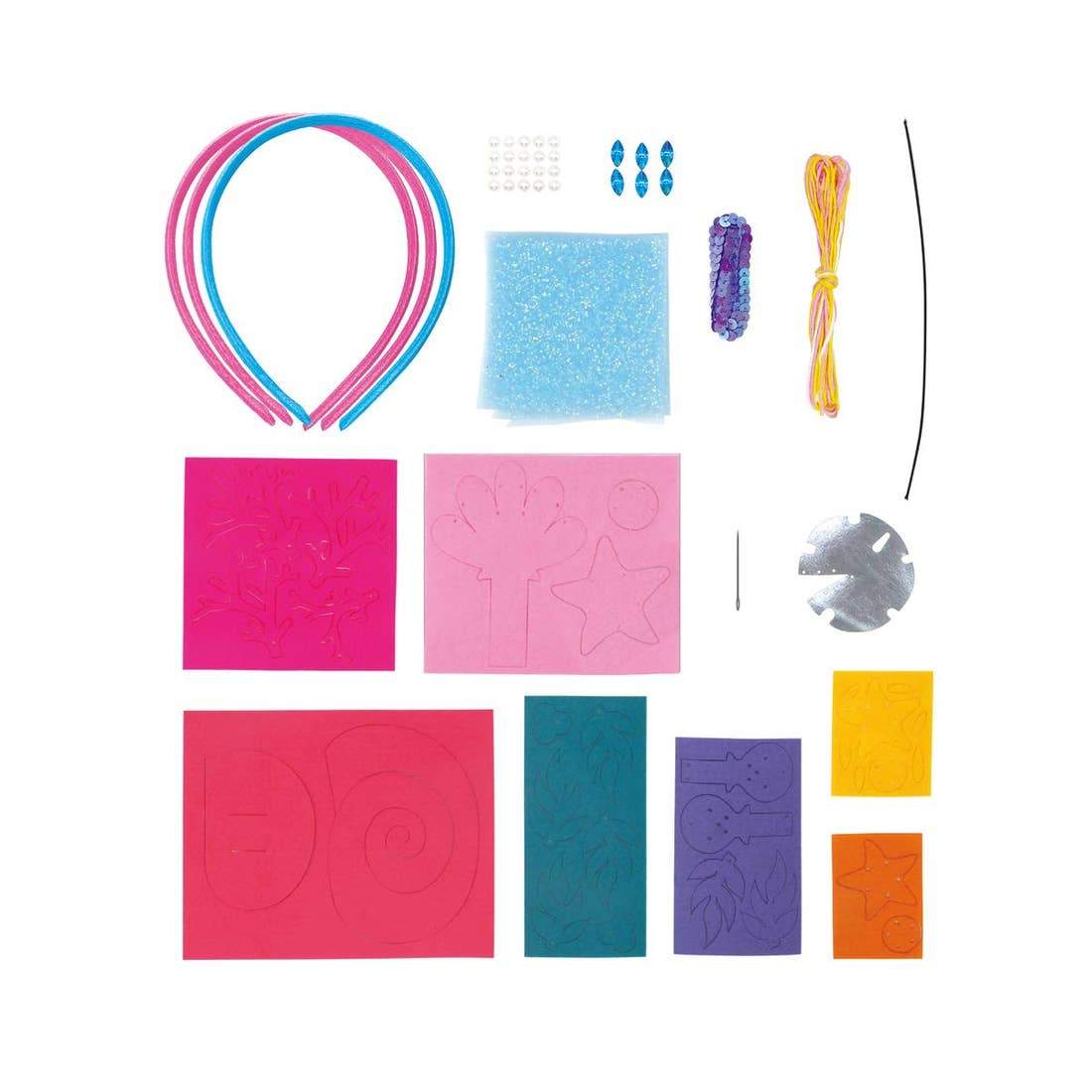 Bright Stripes DIY Mermaid Headbands - Tadpole