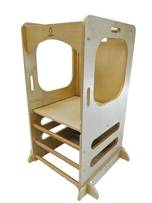 Cassaro Kids Convertible Play Tower with Slide and Chalkboard - Tadpole