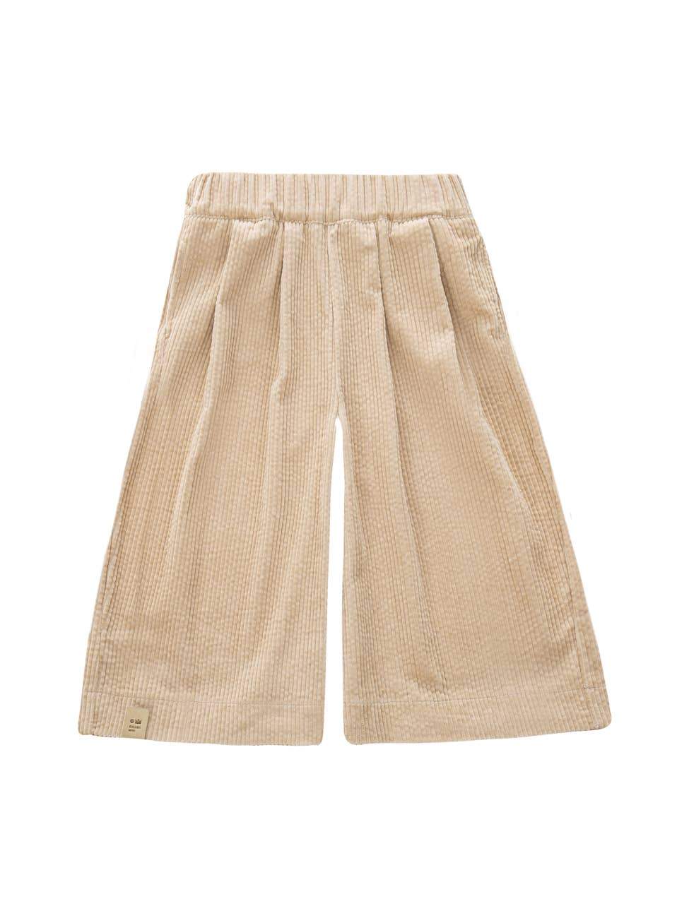 Corduroy Wide Pull-on Pants - Beige - Tadpole