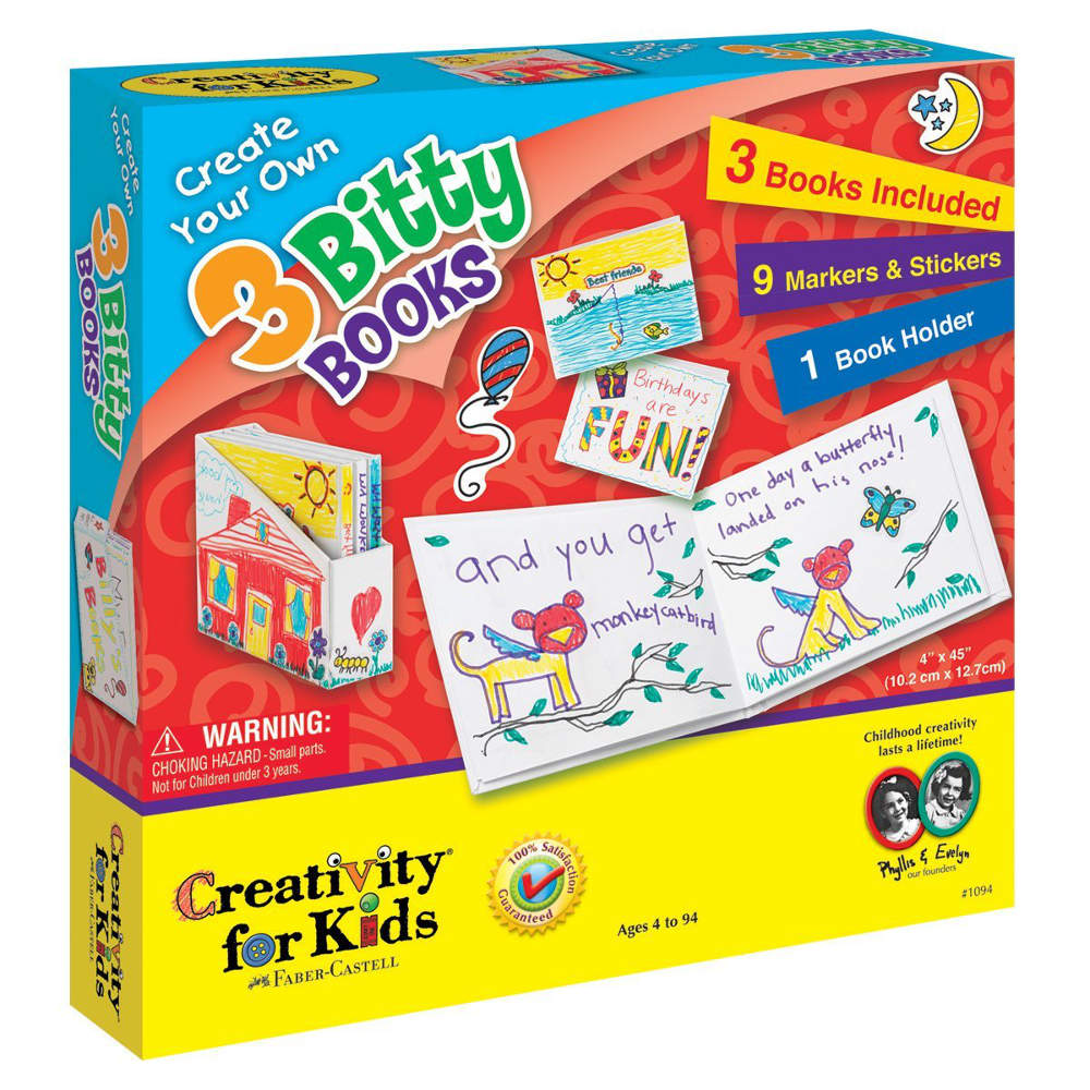 Creativity For Kids Create Your Own 3 Bitty Books - Tadpole