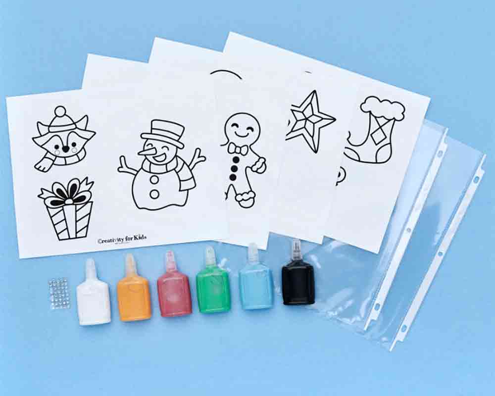 Creativity For Kids Holiday Sparkling Window Art - Tadpole