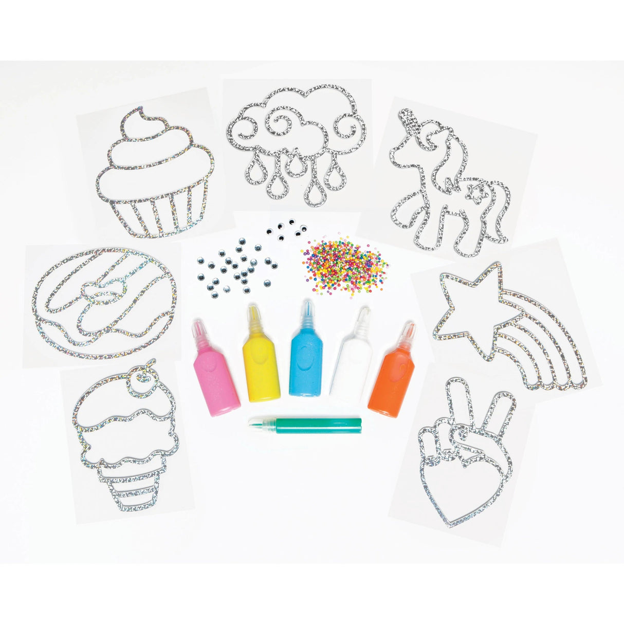 Creativity For Kids Rainbow Sprinkles Easy Sparkle Window Art - Tadpole