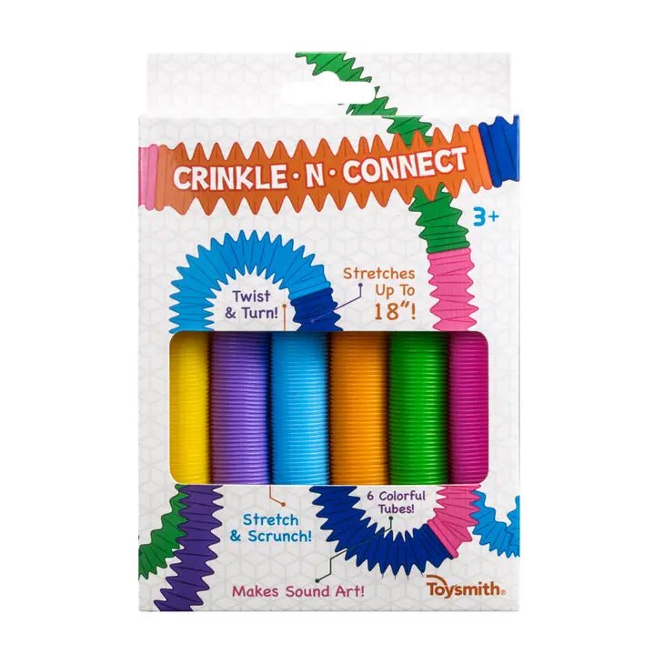 Crinkle N' Connect, 6 Colors, 6 Tubes, Makes Sound - Tadpole