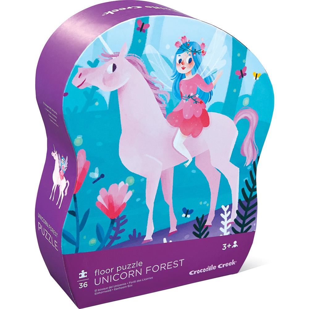 Crocodile Creek Classic Floor Puzzle Unicorn Forest - Tadpole