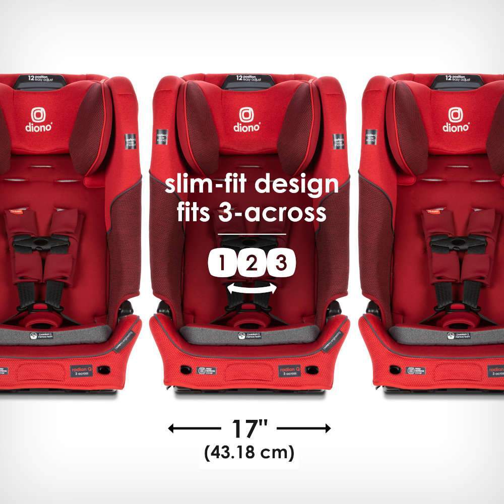 Diono Radian 3QXT Ultimate 3-Across All-in-One Convertible Car Seat - Tadpole