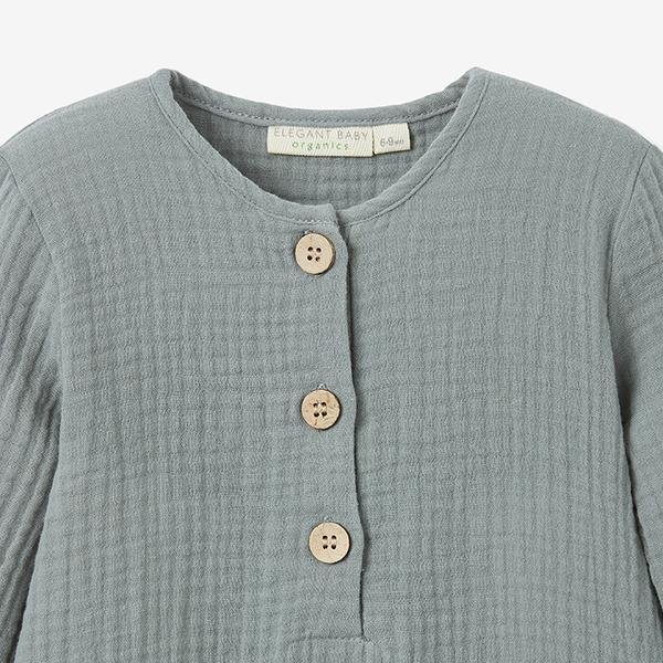 Elegant Baby Henley Jumpsuit - Tadpole