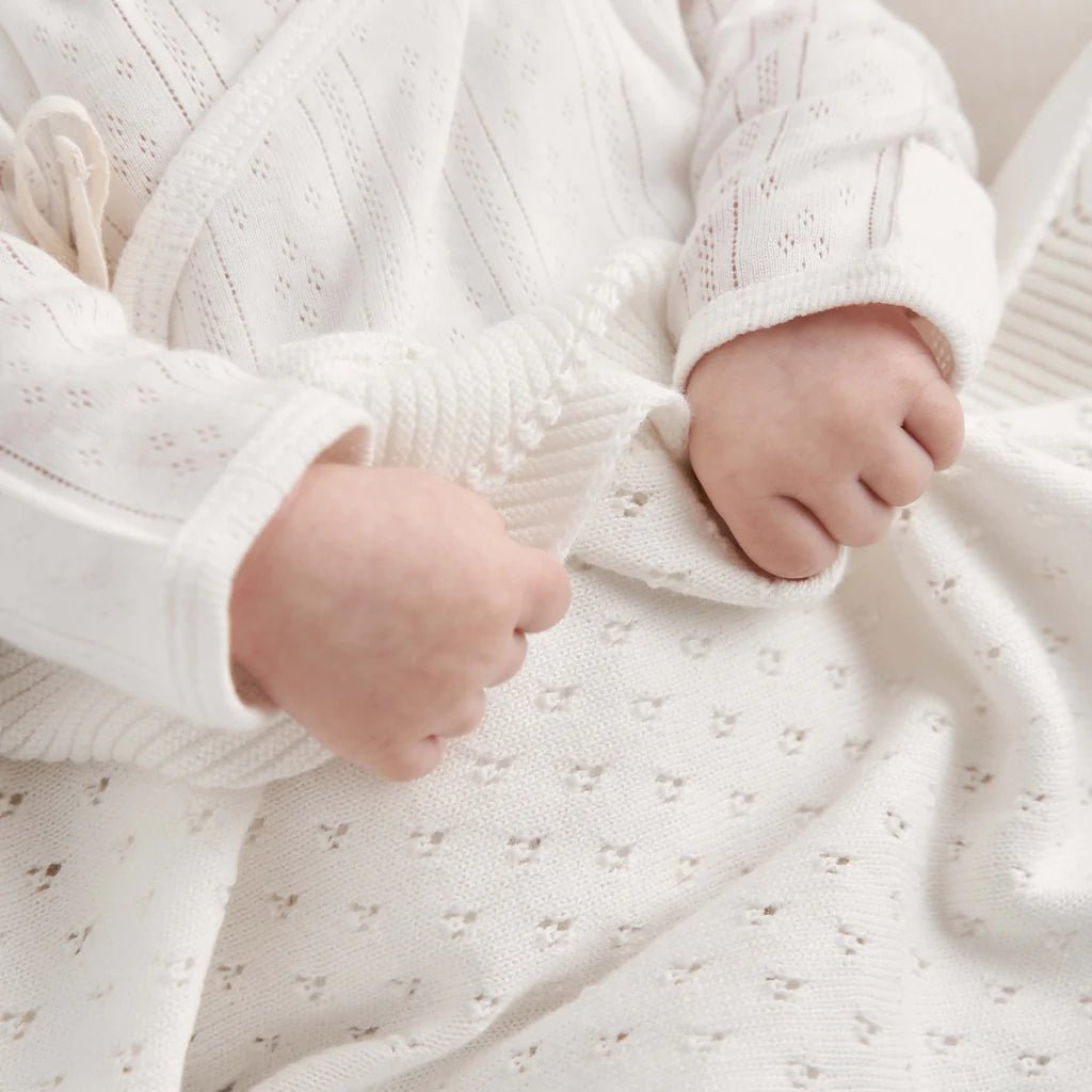 Elegant Baby Pointelle Layette Gift Set - Tadpole