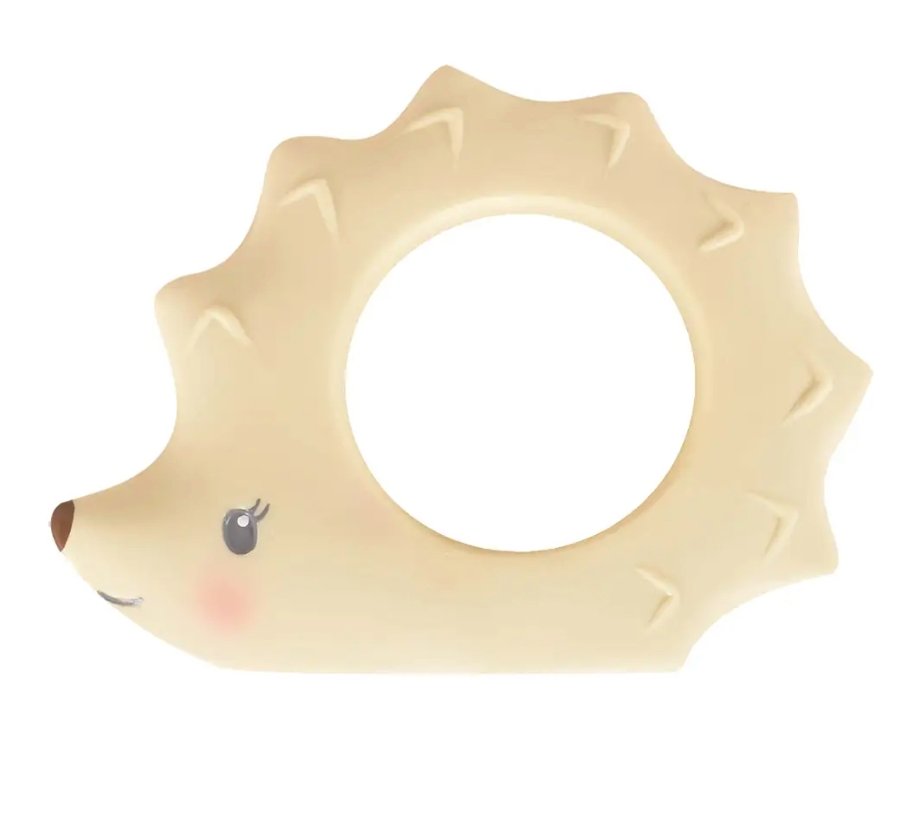 Ethan the Hedgehog Organic Natural Rubber Teether - Tadpole