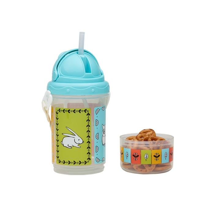 Flip & Sip Snacker Meadow Friends - Blue - Tadpole