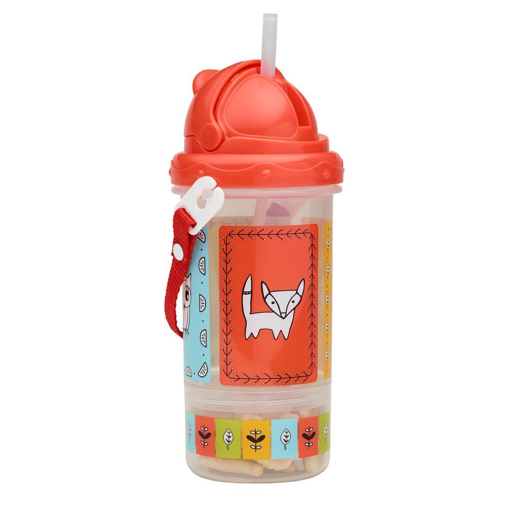 Flip & Sip Snacker Meadow Friends - Red - Tadpole