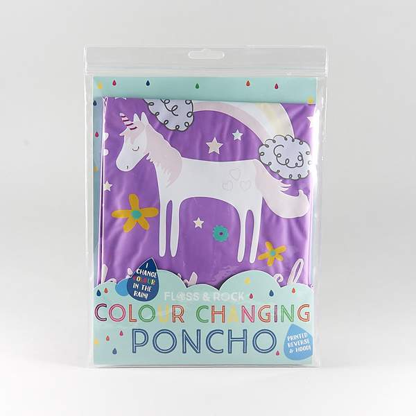 Floss & Rock Changing Color Poncho - Unicorn - Tadpole