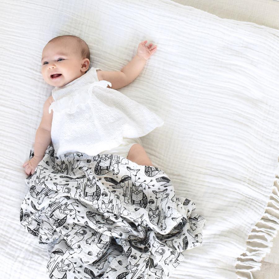 Forest Muslin Swaddle - Tadpole
