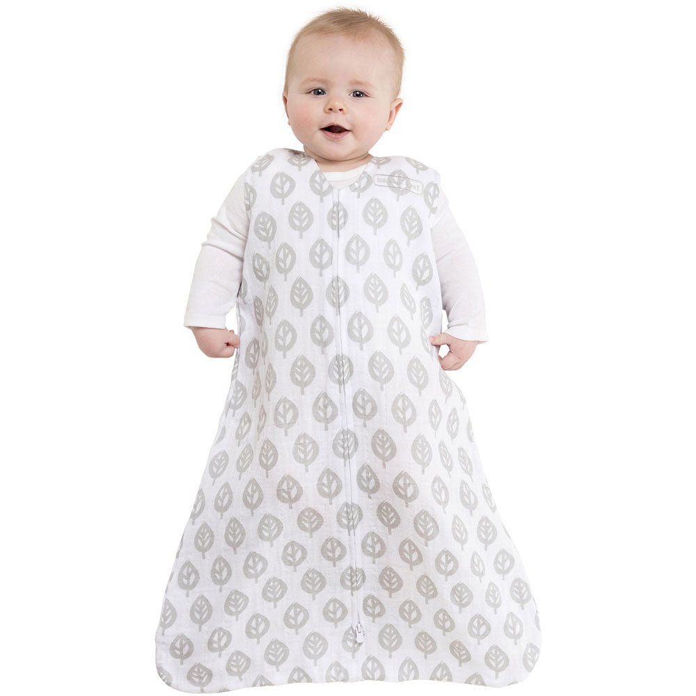 Halo SleepSack Muslin Wearable Blanket Grey Tree Leaf - Tadpole