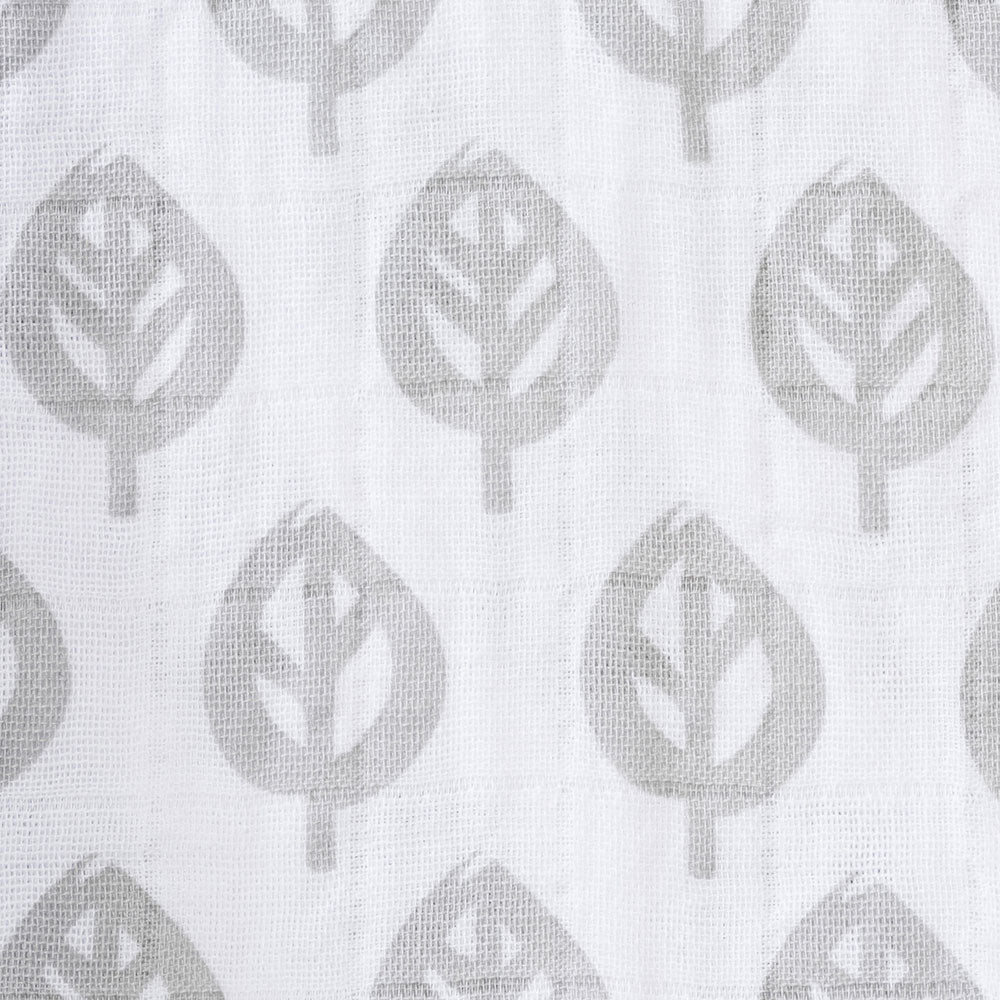 Halo SleepSack Muslin Wearable Blanket Grey Tree Leaf - Tadpole