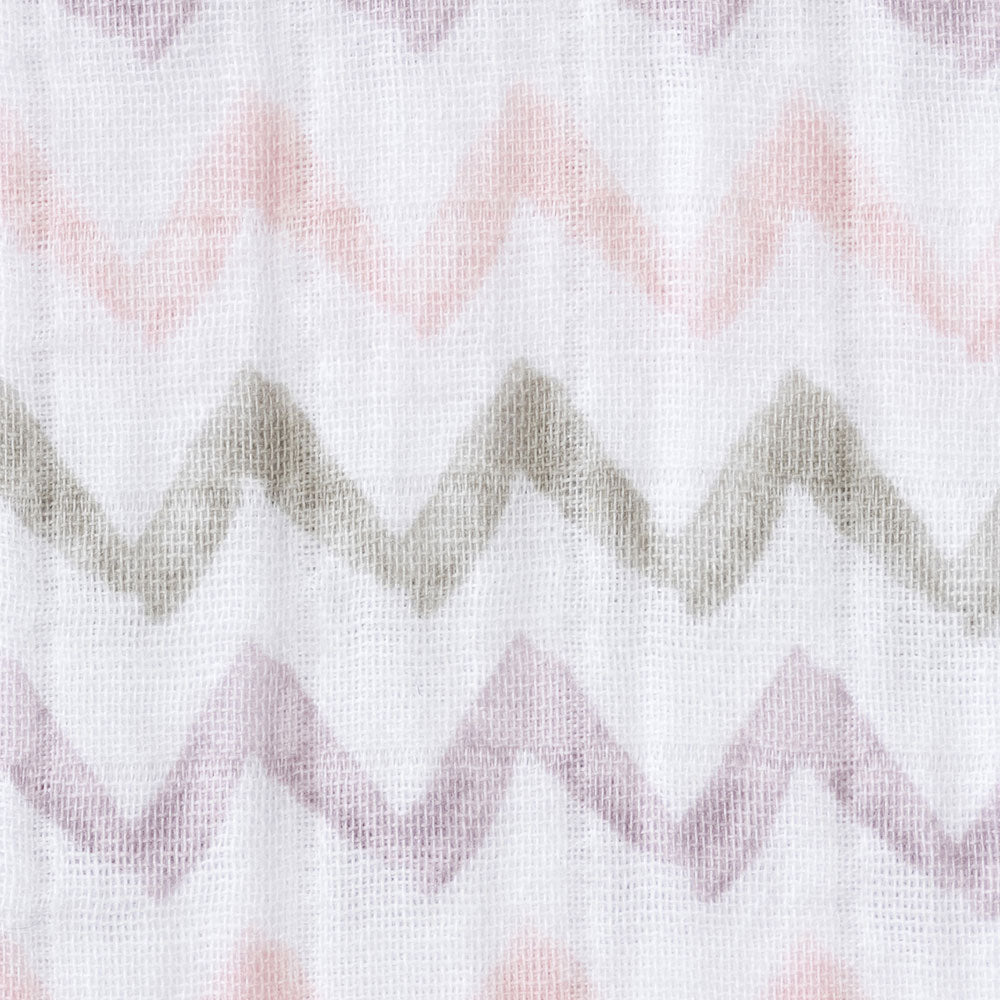 Halo SleepSack Wearable Blanket Muslin Chevron Pink - Tadpole