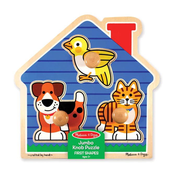 House Pets Jumbo Knob Puzzle - 3 Pieces - Tadpole