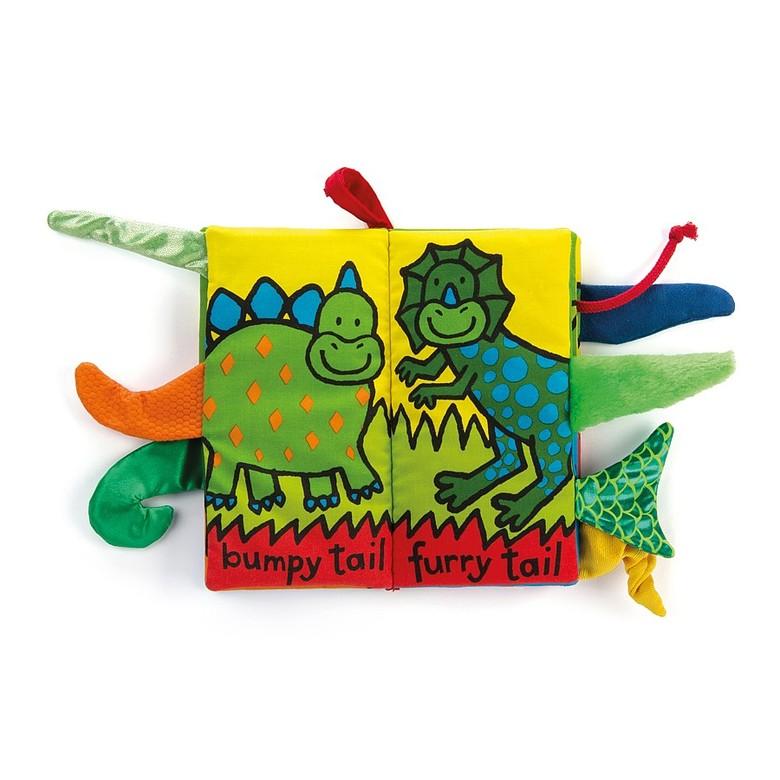 Jellycat Dinotails Soft Book - Tadpole