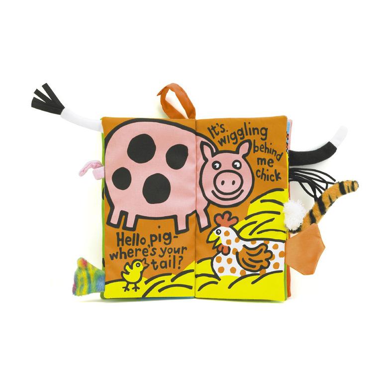 Jellycat Farm Tails Soft Book - Tadpole