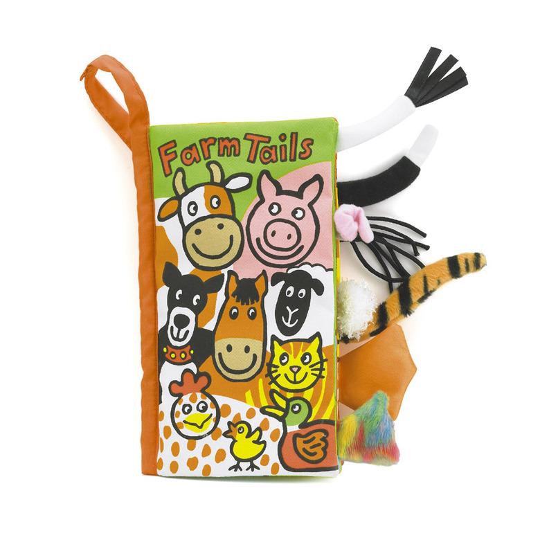 Jellycat Farm Tails Soft Book - Tadpole