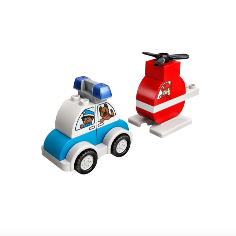 LEGO DUPLO® Fire Helicopter & Police Car - Tadpole
