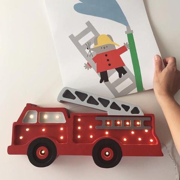 Little Lights Fire Truck Lamp - Tadpole