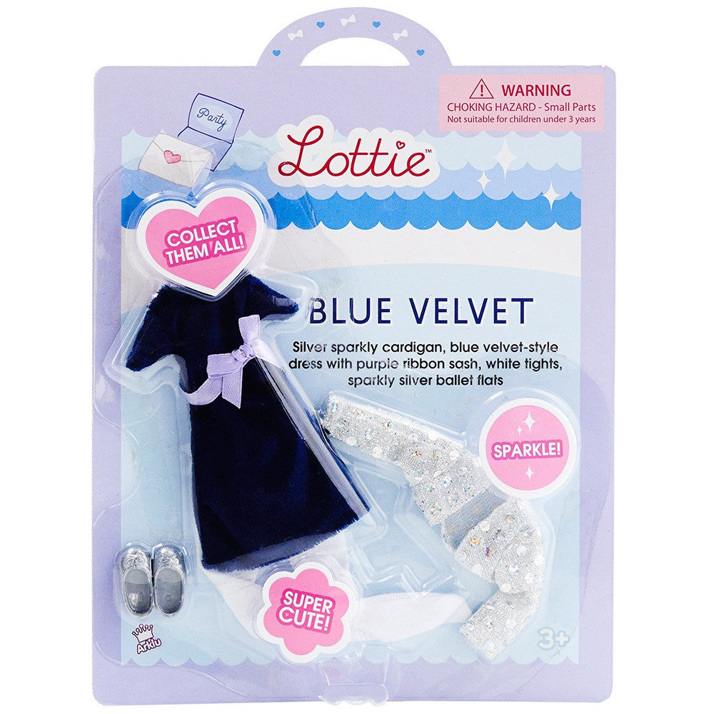 Lottie Outfit Blue Velvet - Tadpole