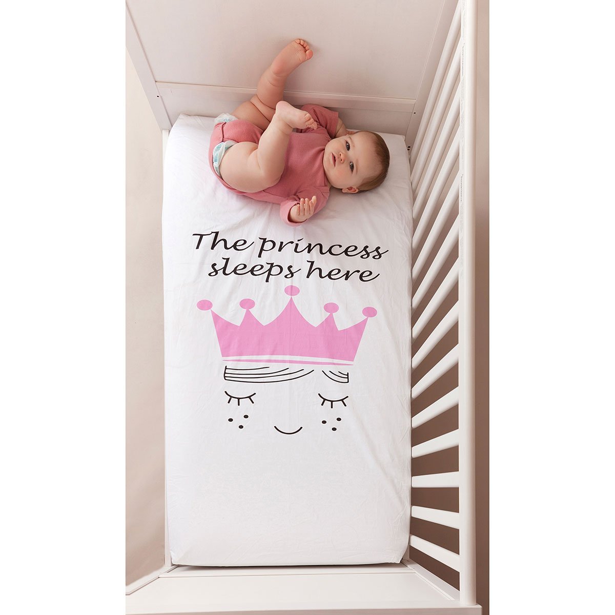 Luv Bug Little Dreamer Waterproof Crib Sheet - Tadpole