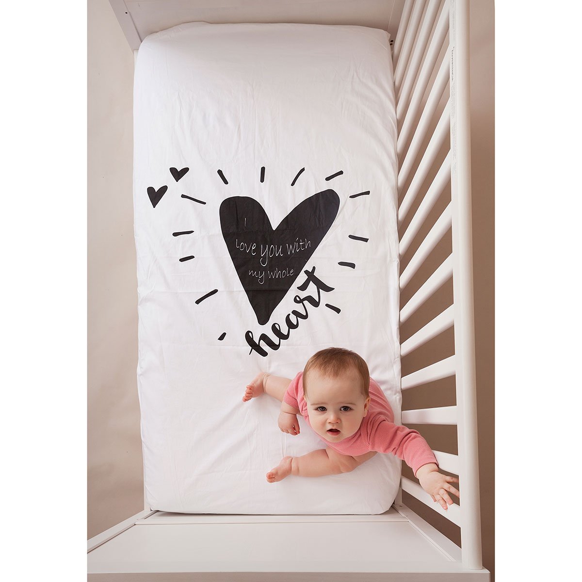 Luv Bug Little Dreamer Waterproof Crib Sheet - Tadpole