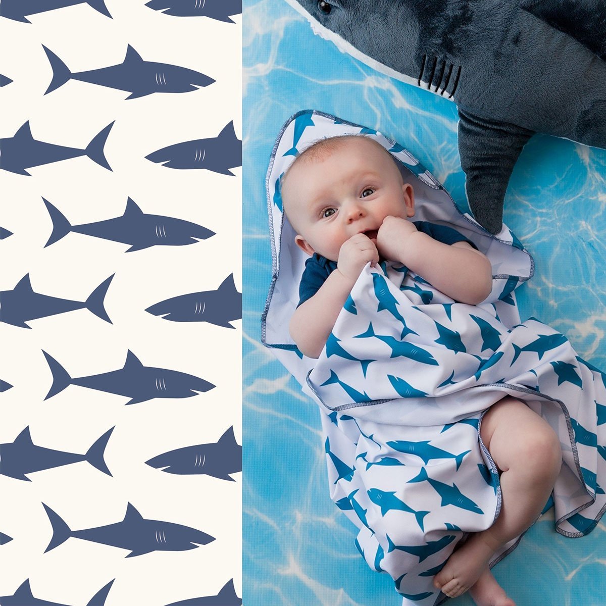 Luv Bug UPF 50+ Sunscreen Towel with Hood - Tadpole