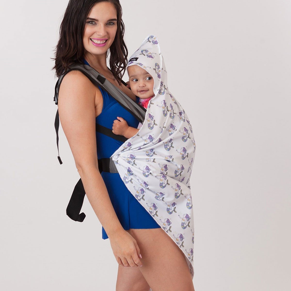 Luv Bug UPF 50+ Sunscreen Towel with Hood - Tadpole