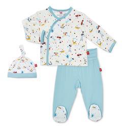 Magnetic Me Blue Carnivale Modal Kimono Set - Tadpole
