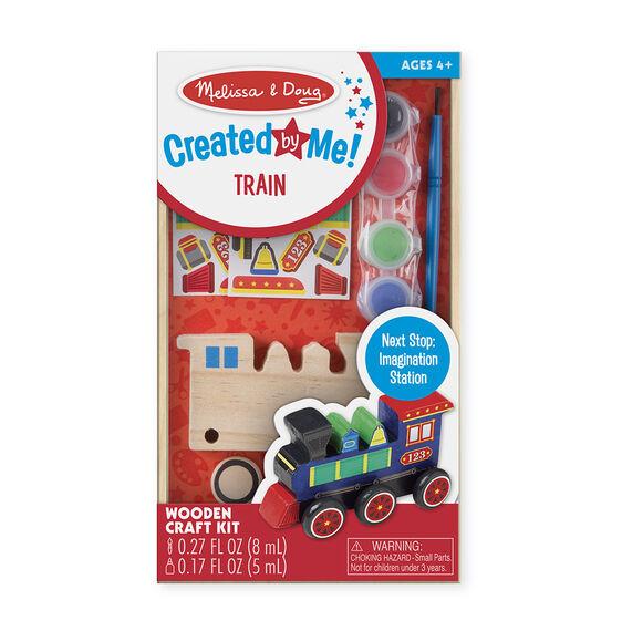 Melissa & Doug Created by Me! Train Wooden Craft Kit - Tadpole