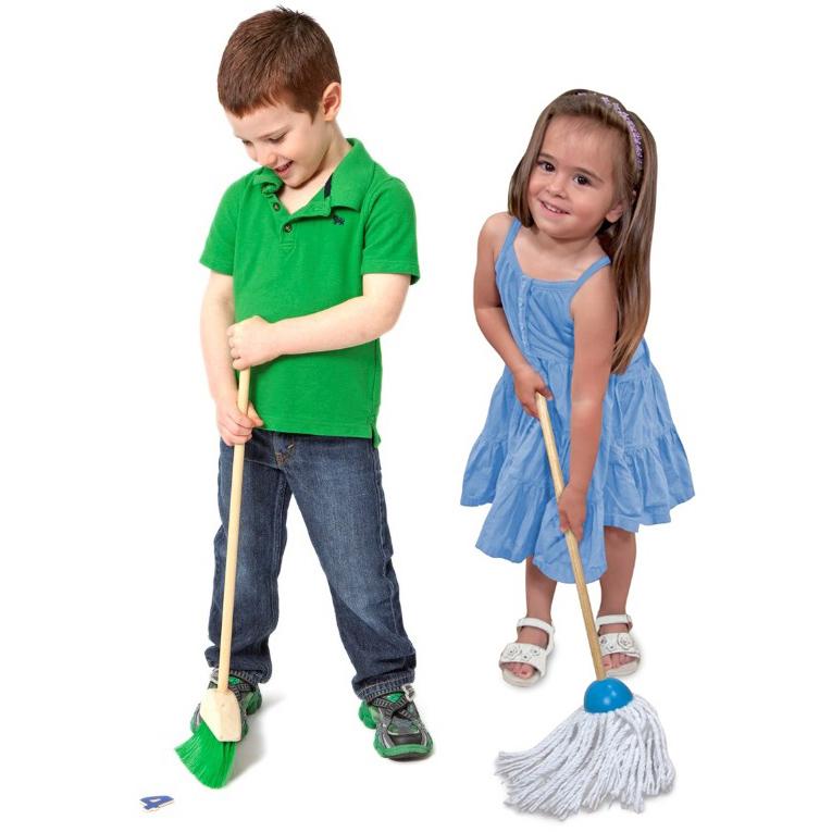 Melissa & Doug Dust! Sweep! Mop! Set - Tadpole