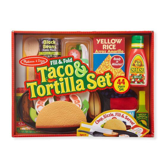 Melissa & Doug Fill & Fold Taco & Tortilla Set - Tadpole